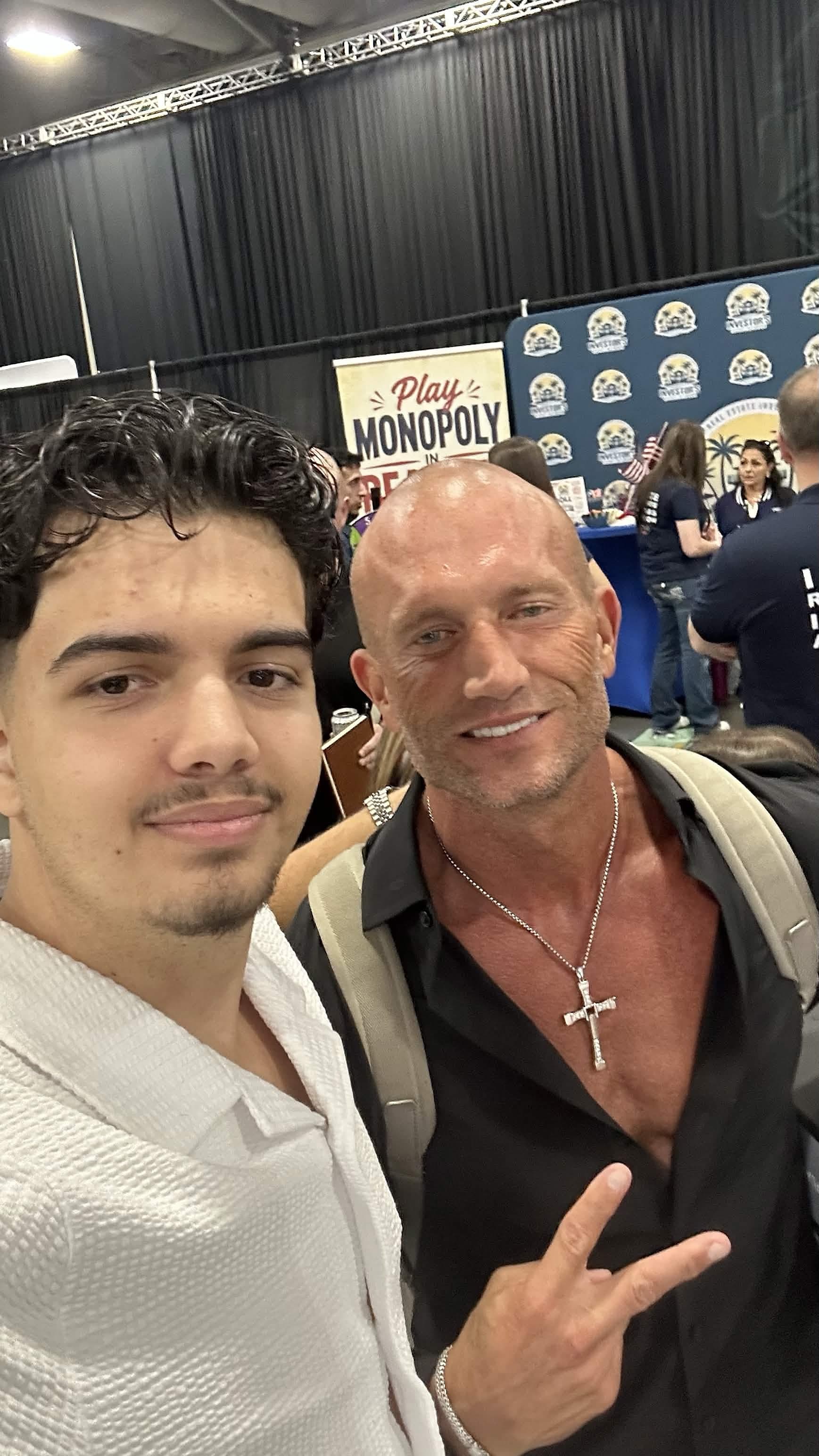 Noa Assaf networking at a real estate investing event